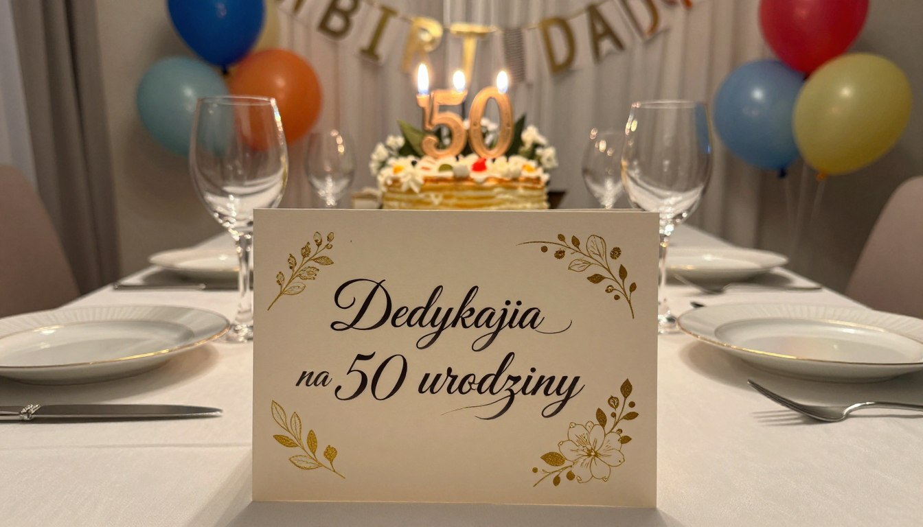 Dedykacja na 50 urodziny