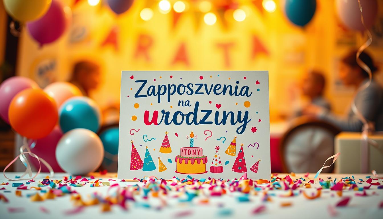 Zaproszenia na urodziny tekst