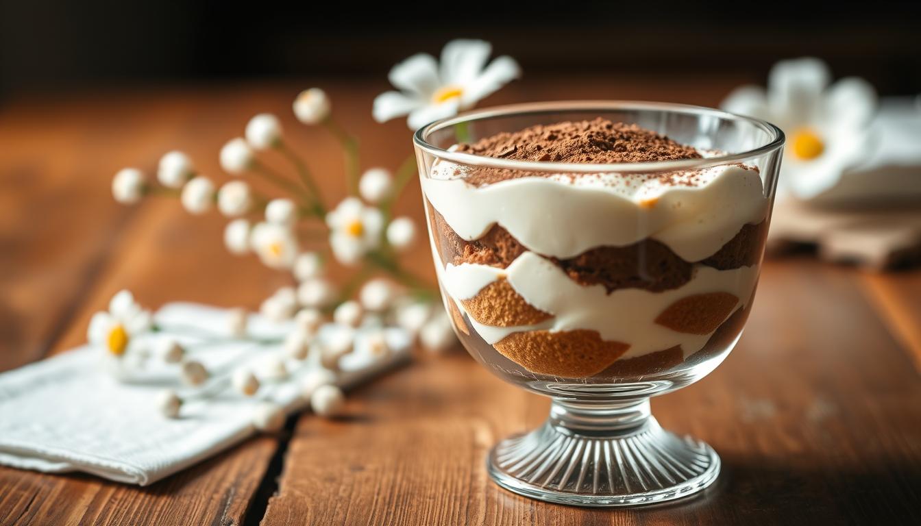 Deser tiramisu w pucharku