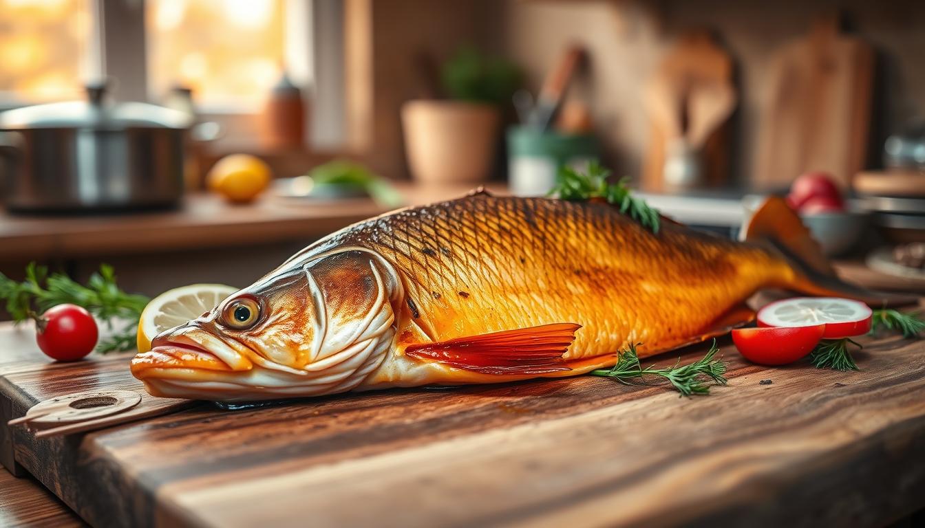 Karp wędzony
