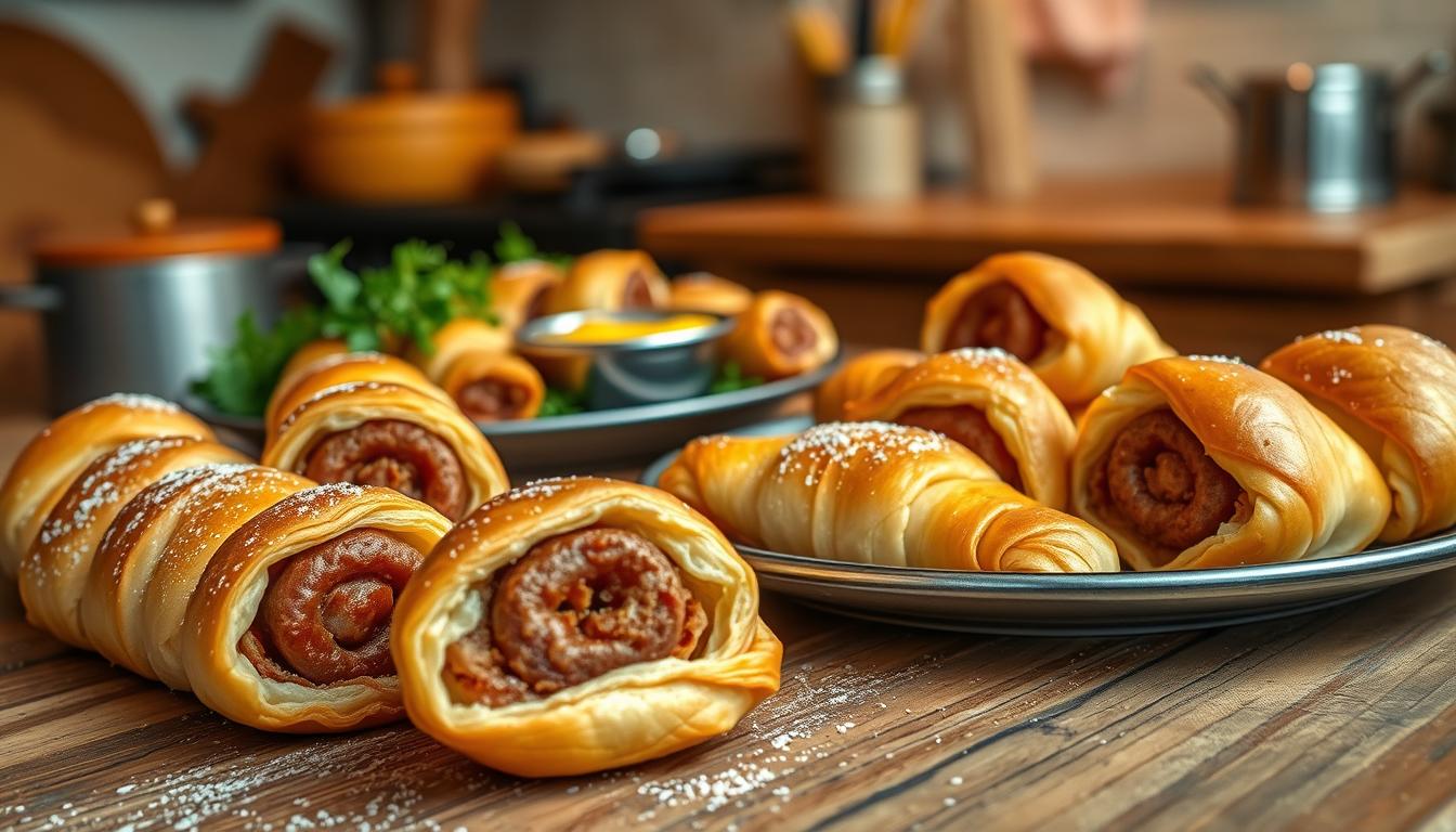 Parówki w cieście francuskim przepis