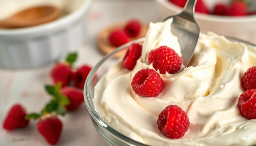 krem mascarpone i śmietanka