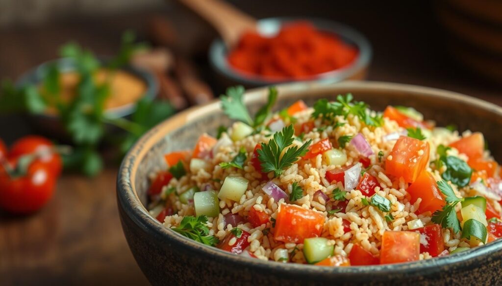 sałatka z kaszą bulgur